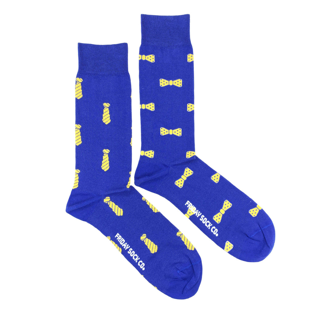 Men's Tie & Bowtie Socks-Men's Socks-Canada-Friday Sock Co.