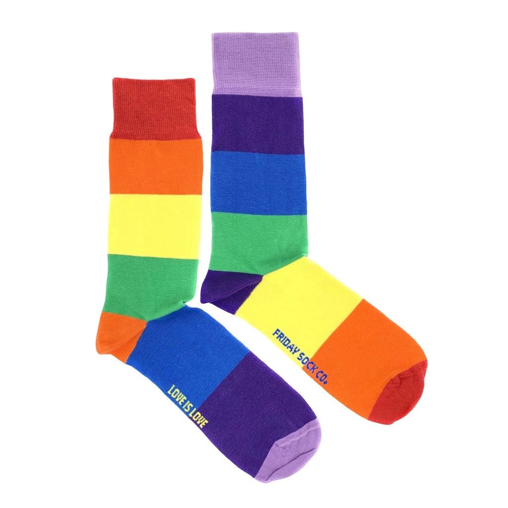 Men's Love is Love Rainbow Socks-Canada-Friday Sock Co.