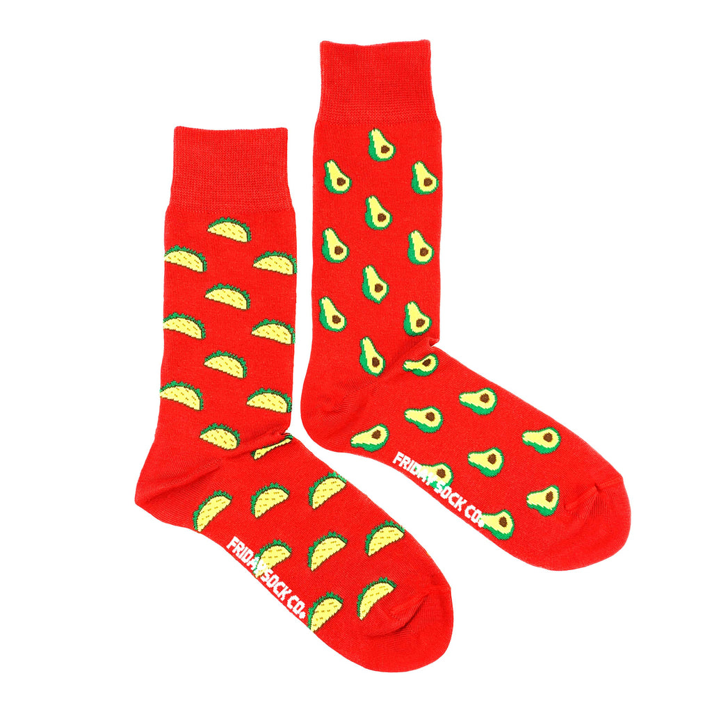 Men's Avocado & Taco Socks-Canada-Friday Sock Co.