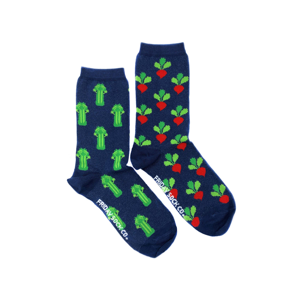 Women's Celery & Radish Veggie Socks-Canada-Friday Sock Co.