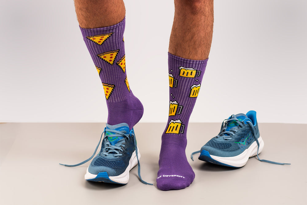 Men's Pixel Pizza & Beer Athletic Socks