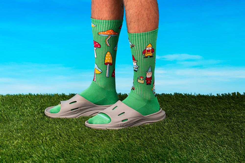 Men's Mushroom & Gnome Forage Athletic Socks