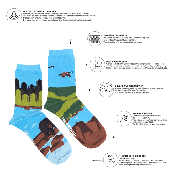 Women’s Canadian Shield Landscape Socks