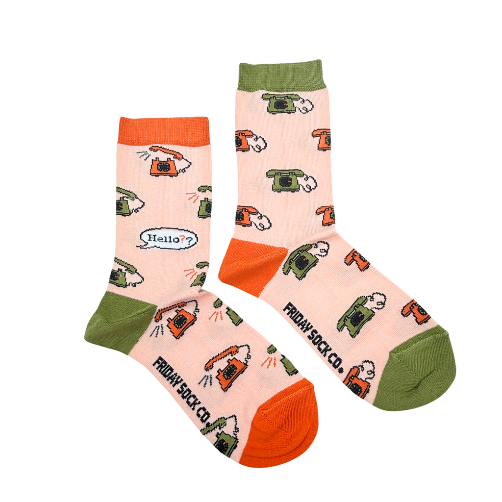 Women's Vintage Phone Socks