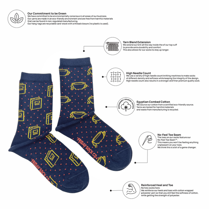 Women’s Book &amp; Tea Socks