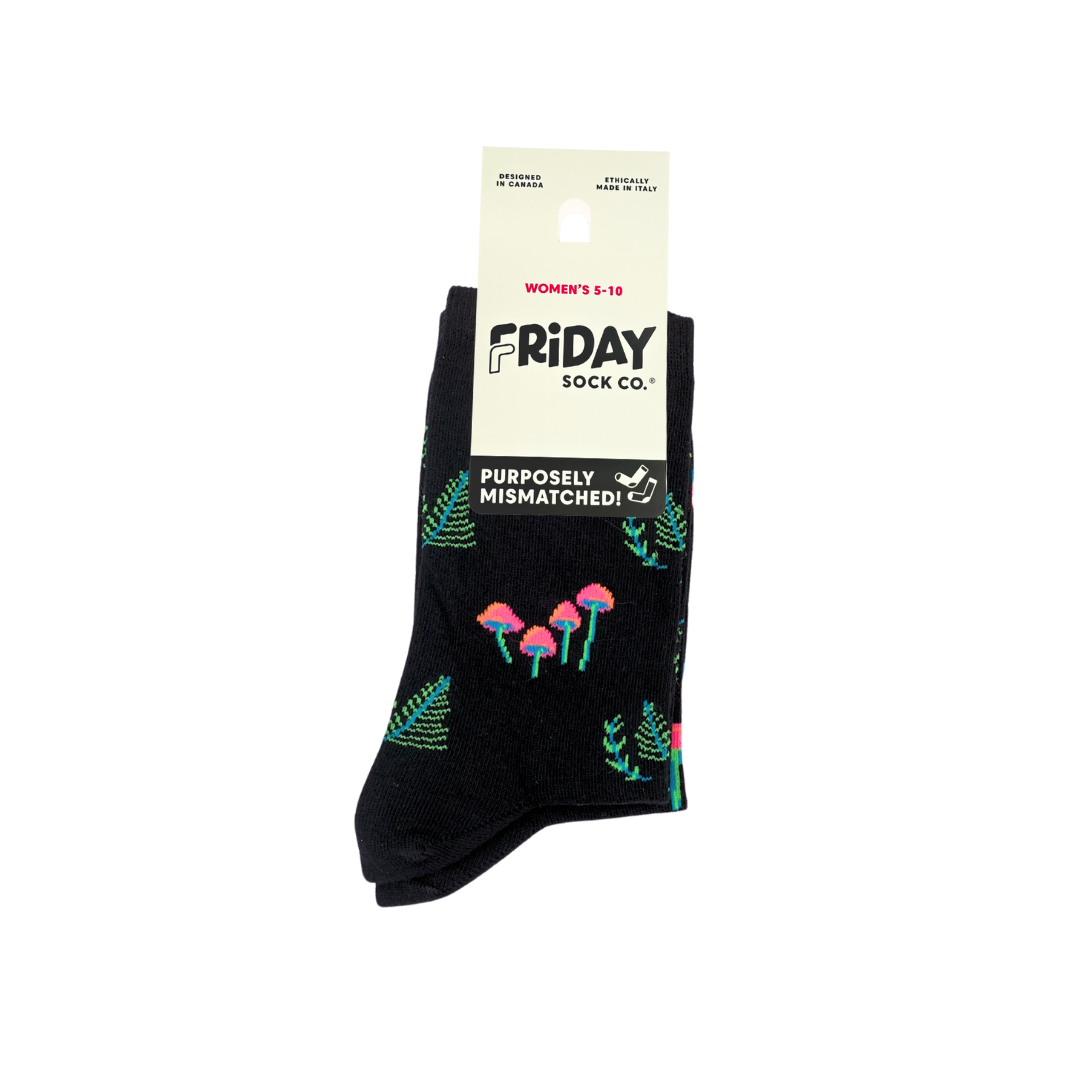 Women’s Neon Mushroom Socks