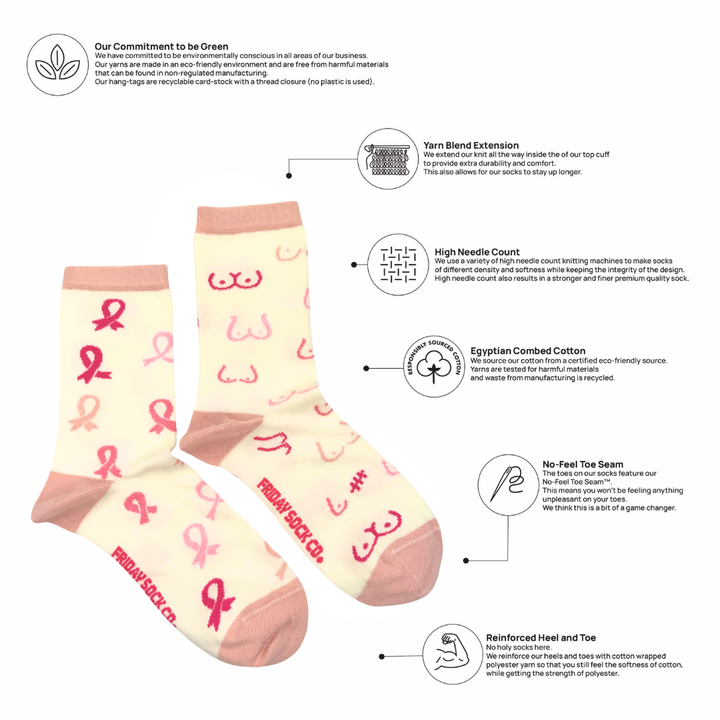 Women's Breast Cancer TDG Socks
