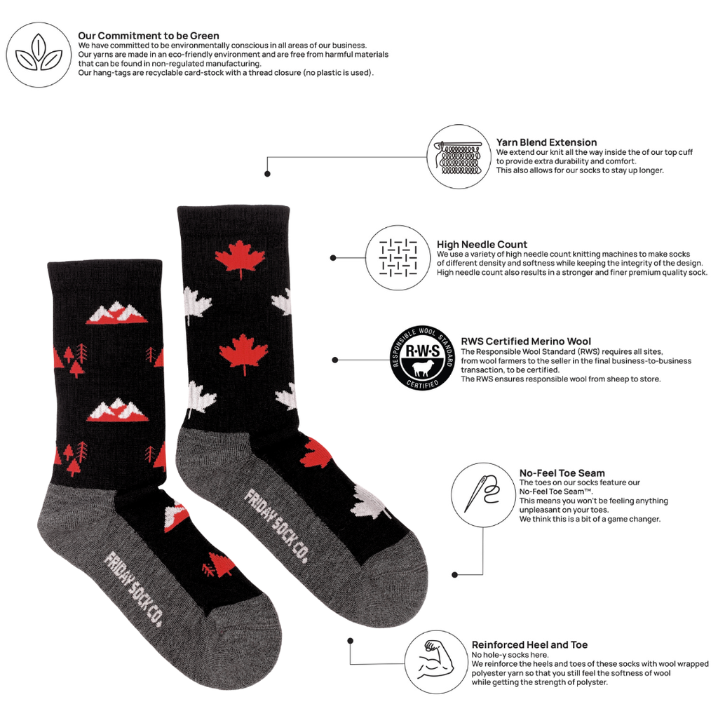 Women's Canada Merino Wool Socks