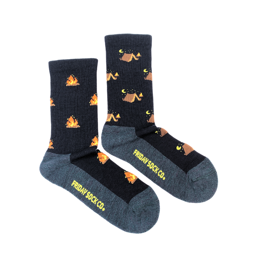 Women's Camping at Night Merino Wool Socks