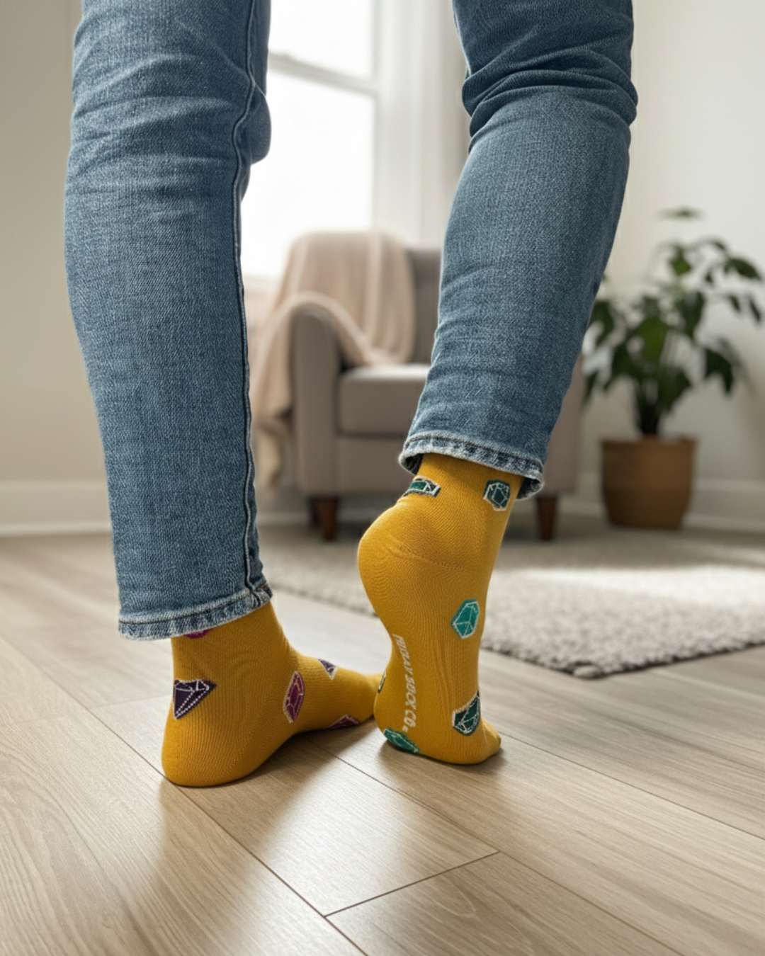 Women’s Scatter Gemstone Socks