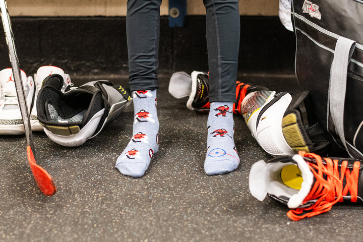 Kids Mismatched Hockey Socks