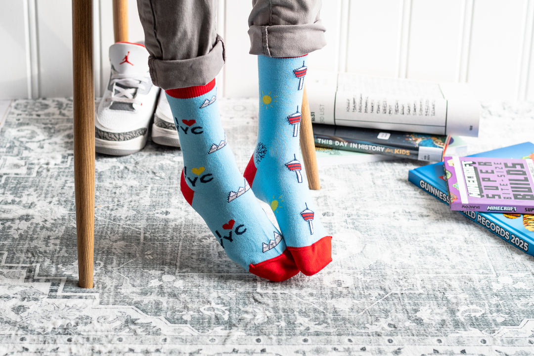 Kids Mismatched Calgary Socks