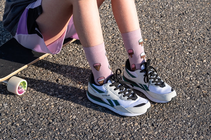 Kids Mismatched Ice Cream Socks