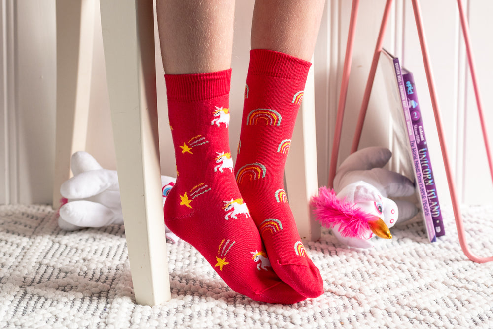 Kids Mismatched Unicorn Socks