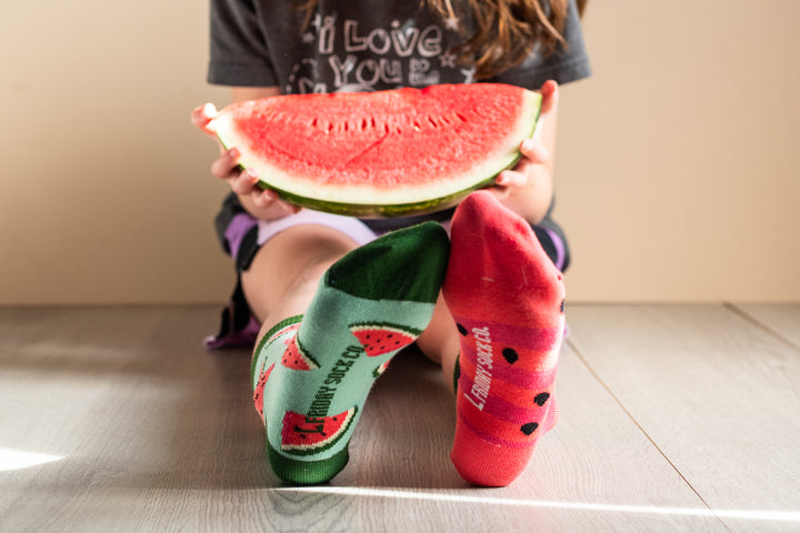 Kids Mismatched Watermelon Socks