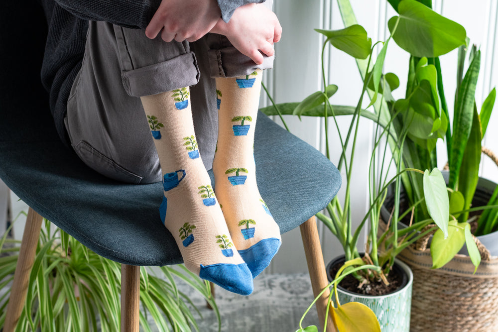 Kids Mismatched Plant Socks