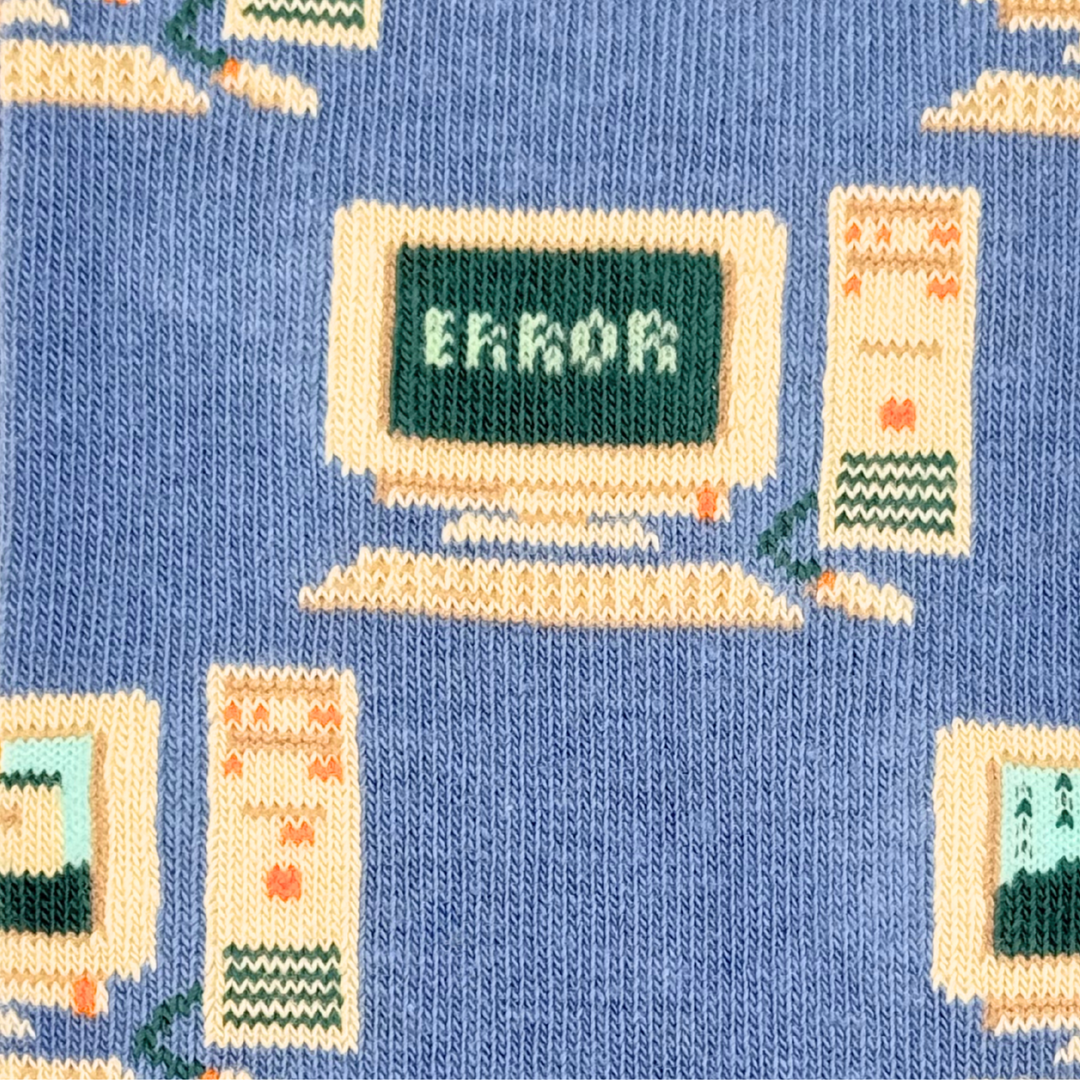 Sock Opera Computer Men's Floppy Disk & Old Computer Socks | Mismatched | Friday Sock Co.