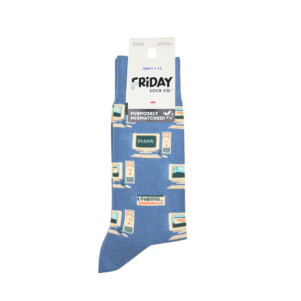 Men's Floppy Disc/Old Computer Socks