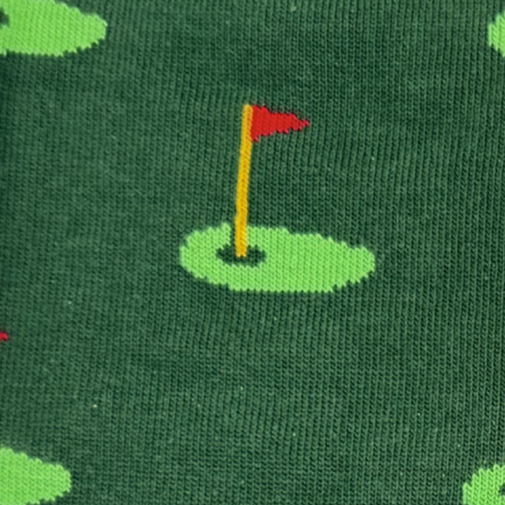 Men's Golf Cart & Green Socks