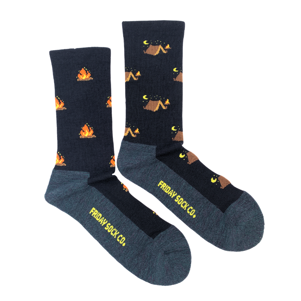 Men's Camping at Night Merino Wool Socks