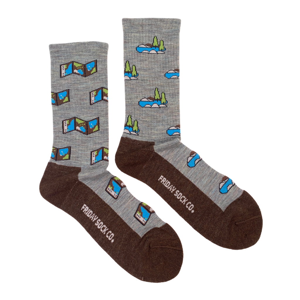 Men's Map & Outdoors Merino Wool Socks