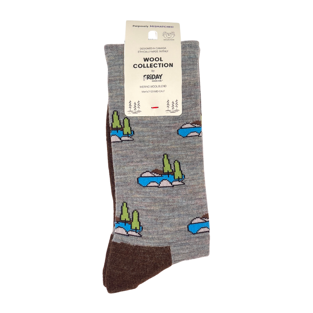Men's Map & Outdoors Merino Wool Socks