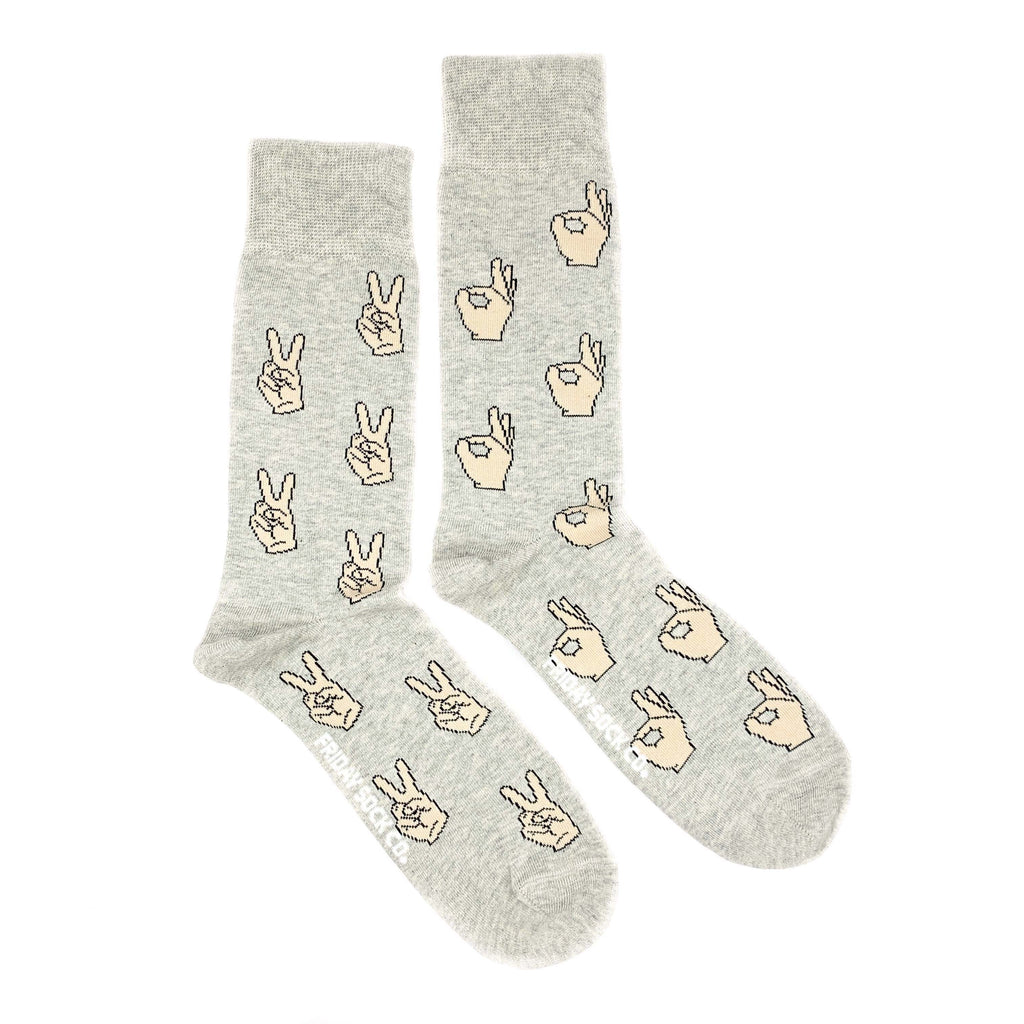 Men's AOK & Peace Socks-Canada-Friday Sock Co.