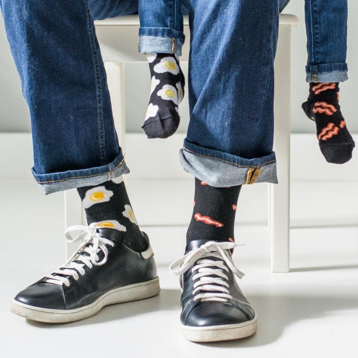 Men's Bacon & Egg Socks-Men's Socks-Canada-Friday Sock Co.