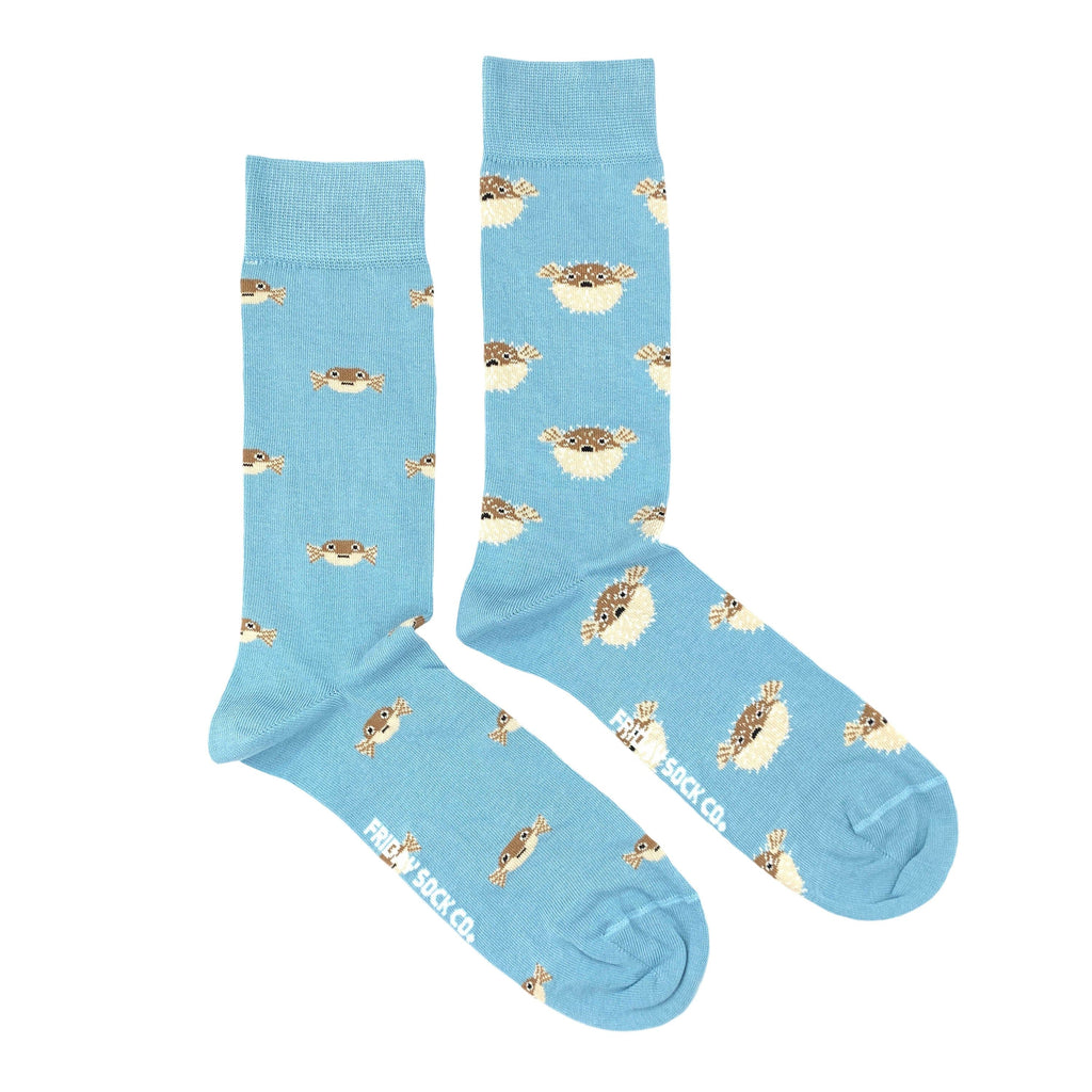 Men's Puffer Fish Socks-Men's Socks-Canada-Friday Sock Co.
