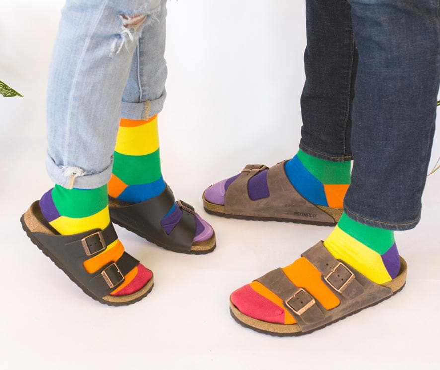 Women's Love is Love Rainbow Socks-Canada-Friday Sock Co.
