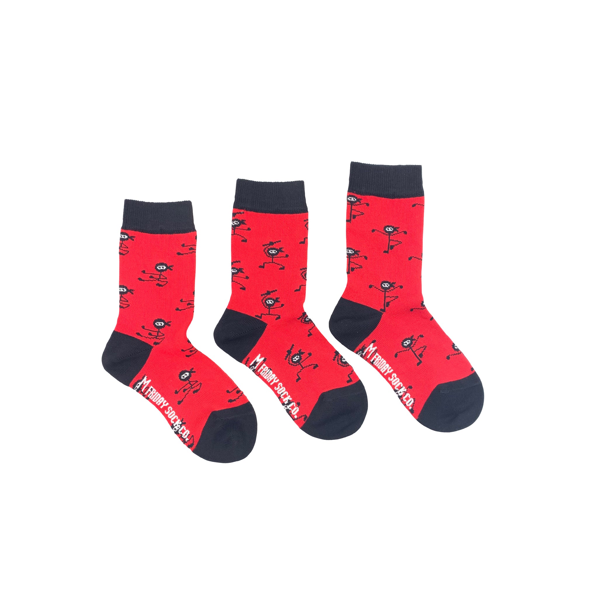 Kid's Socks Ninja Friday Sock Co Mismatched Socks Organic Cotton