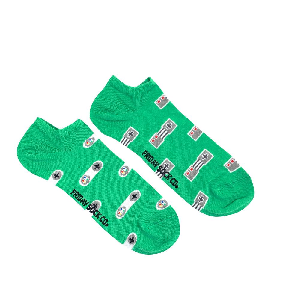 Men's Video Game Controller Ankle Socks-Men's Ankle Socks-Canada-Friday Sock Co.