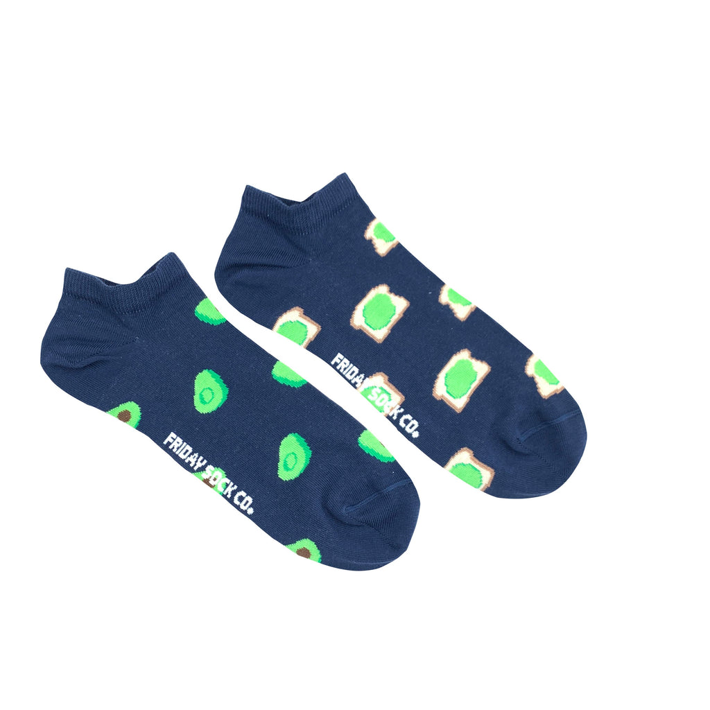 Men's Avocado & Toast Ankle Socks-Men's Ankle Socks-Canada-Friday Sock Co.