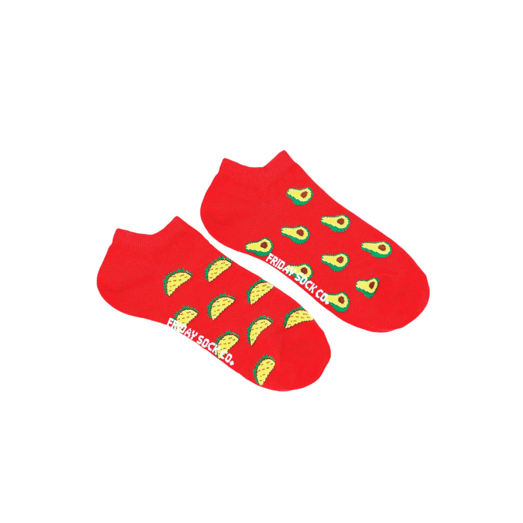 Women's Avocado & Taco Ankle Socks-Women's Ankle Socks-Canada-Friday Sock Co.