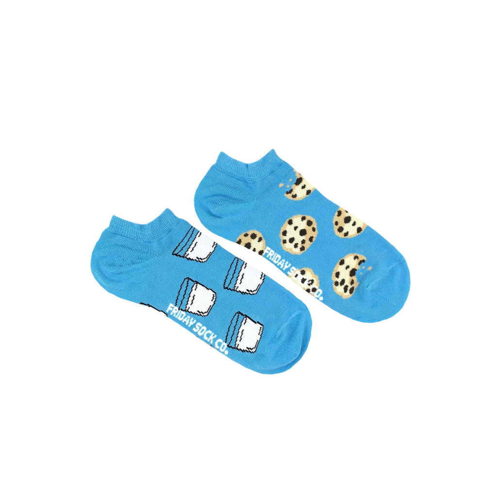 Women's Milk & Cookie Ankle Socks-Women's Ankle Socks-Canada-Friday Sock Co.