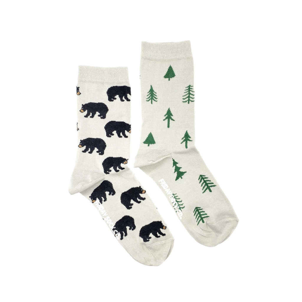 Women's Bear & Tree Socks-Canada-Friday Sock Co.