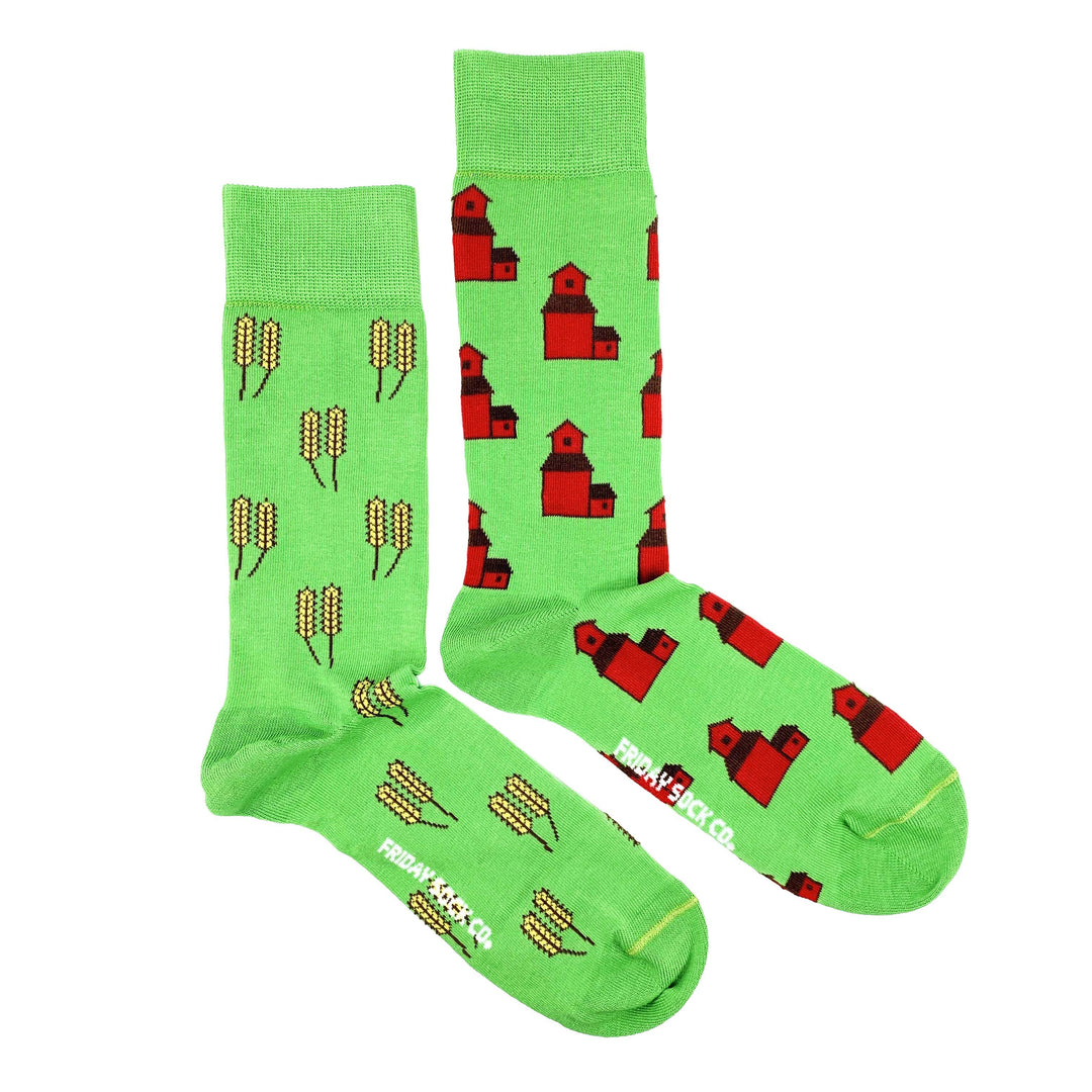 Men's Wheat & Grain Elevator Socks-Canada-Friday Sock Co.