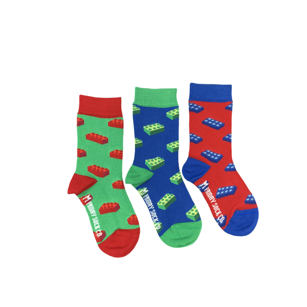 Kid's Building Block Socks-Kid's Socks-Canada-Friday Sock Co.