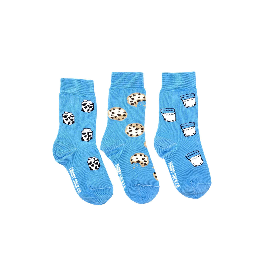 Kid's Milk & Cookie Socks-Kid's Socks-Canada-Friday Sock Co.