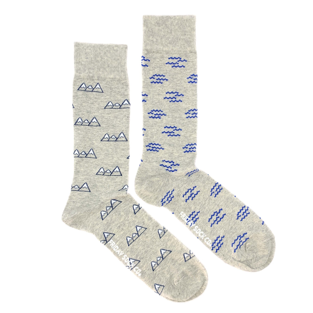 Men's Mountain & Wave Socks-Canada-Friday Sock Co.