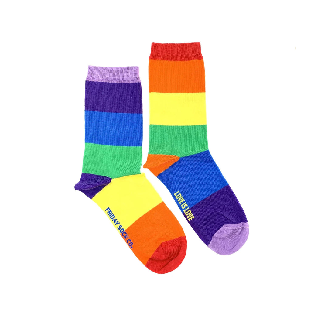 Women's Love is Love Rainbow Socks-Canada-Friday Sock Co.