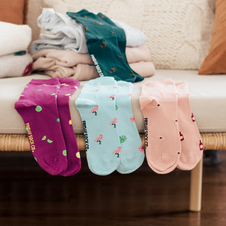 Women's Tiny Red Wine Socks