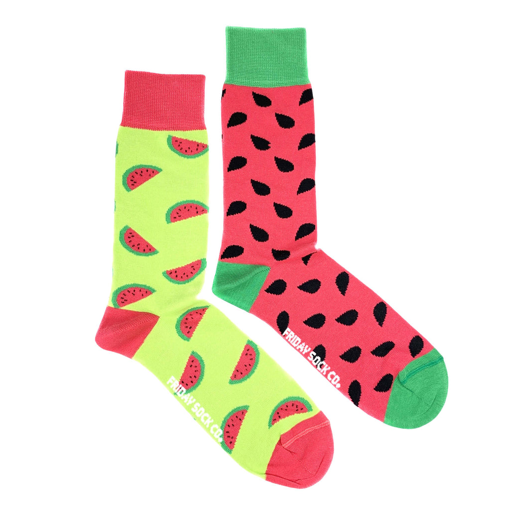 Men's Inside Out Watermelon Socks-Canada-Friday Sock Co.