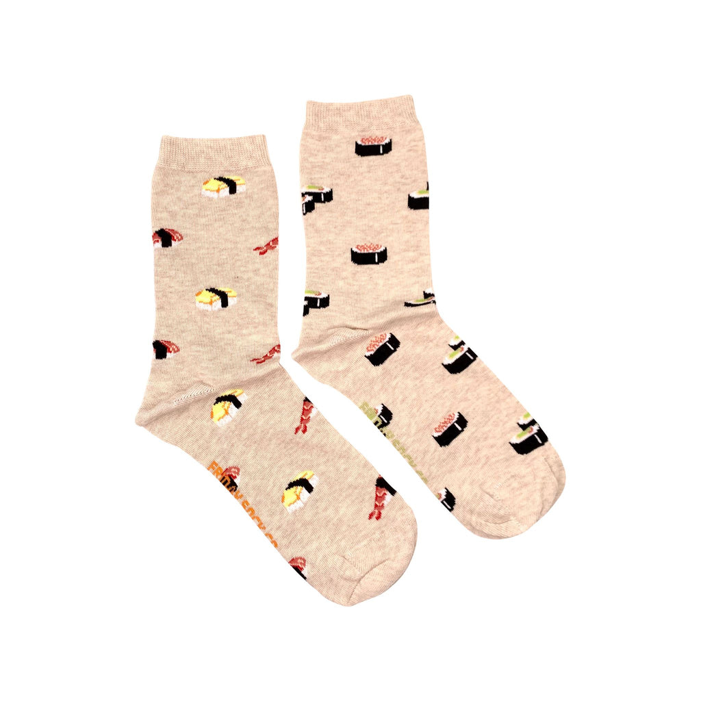 Women's Beige Sushi Socks
